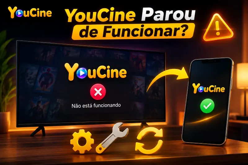 Como resolver o problema se o YourCine não estiver funcionando